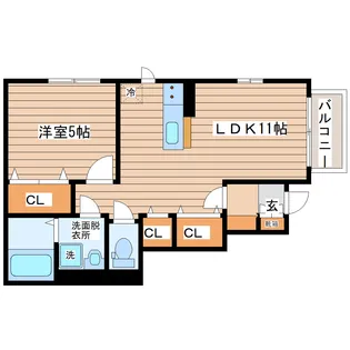グレイスヴィラ【1階】の間取り