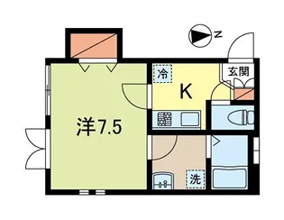 サットンプレイス・U【1階】の間取り