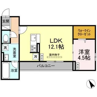 セステナリー西ノ内【3階】の間取り
