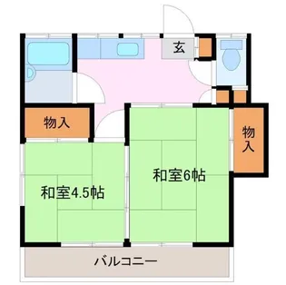 富士栄荘【2階】の間取り