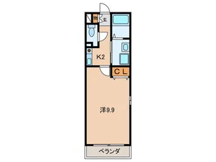ベルメゾン西塚口【2階】の間取り