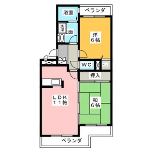 グランメール51【2階】の間取り