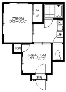 ハヤカワ2【1階】の間取り