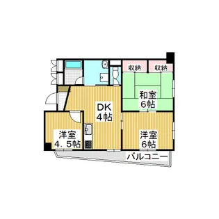 メゾンソレイユ【3階】の間取り