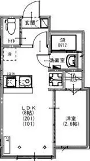 KEIAI RESIDENCE 秋津【2階】の間取り