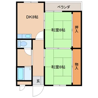 辻ニュータウン【6階】の間取り