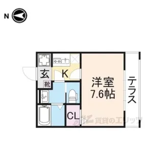 ジョリエーメゾン【1階】の間取り