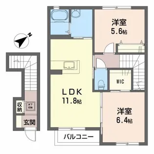 パークヒルズIII【2階】の間取り