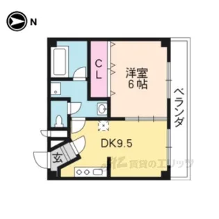 ハウスJUN【3階】の間取り