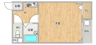 香川ハイツ【4階】の間取り