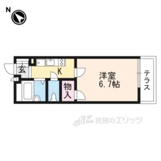 レオパレスシルフィード【2階】の間取り