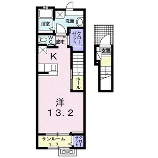 ブライトガーデン新II【2階】の間取り