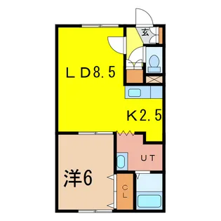 フォレスト美瑛【1階】の間取り