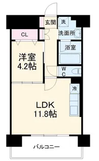 プレメント豊中【2階】の間取り
