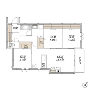 リュウ参番館【1階】の間取り
