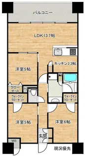 MATSUE THE TOWER【14階】の間取り