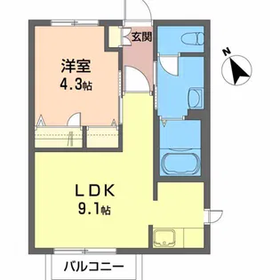 ラフィーネみま B棟【2階】の間取り