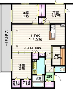 (仮称)川口市飯原町メゾン北棟【3階】の間取り