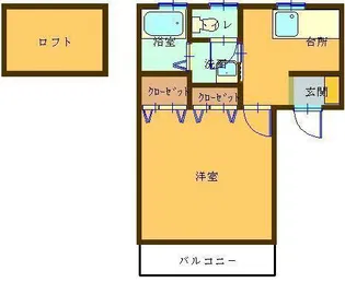 サンライフMENUMA【2階】の間取り