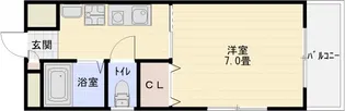 エステラル【3階】の間取り