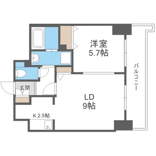 ティアラタワー中島倶楽部(I)【2階】の間取り