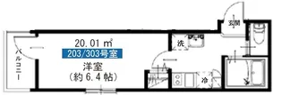MELDIA梅島VI【3階】の間取り
