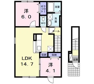 ジョイアヴィラIII【2階】の間取り