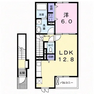 群馬県前橋市箱田町【アパート】の間取り