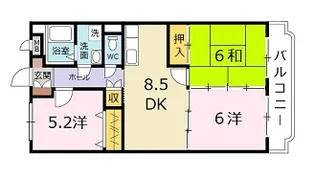 広島県広島市安佐北区深川5【マンション】の間取り