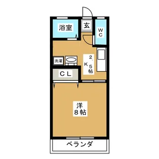 ハイツ生田【2階】の間取り