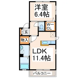 メゾンアンリシール【2階】の間取り