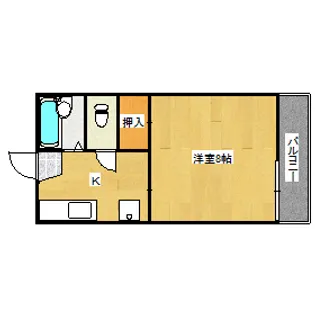 ハウスM (平島)【1階】の間取り