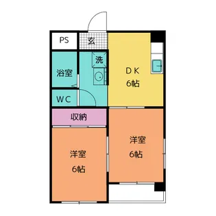 コーポ砂押南【3階】の間取り