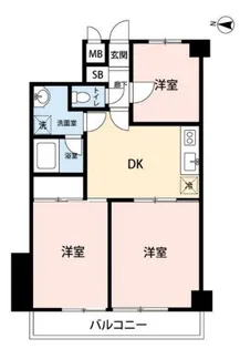 グランドヒルズ飯能壱番館【3階】の間取り