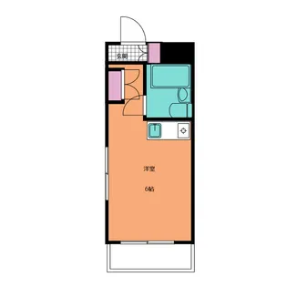 ハートハウス原木中山【4階】の間取り