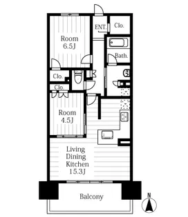 THE SAKAE RESIDENCE【15階】の間取り
