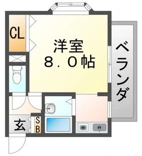 ウイング山手【2階】の間取り