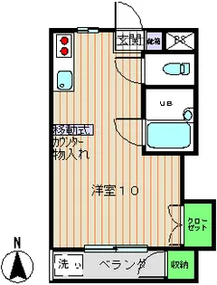 プチメゾン・フルール・とべ【1階】の間取り
