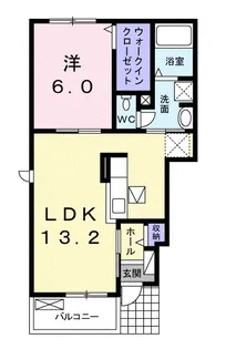 千葉県茂原市大芝3【アパート】の間取り