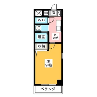 サンハイツ栄【2階】の間取り