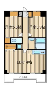 東京都板橋区赤塚4【マンション】の間取り