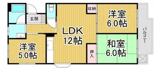 ハイツ百番館1【2階】の間取り