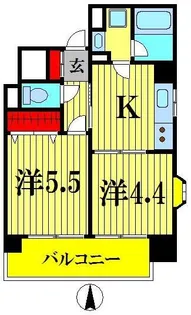 サンクエトワール【5階】の間取り
