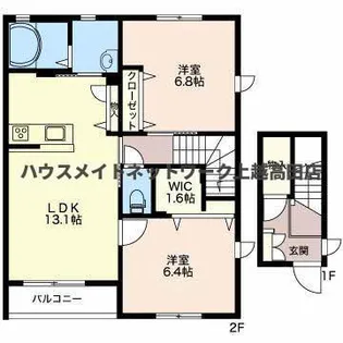 MastTown下門前【2階】の間取り