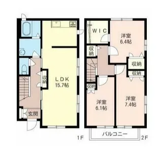 東京都西東京市北町3【一戸建】の間取り
