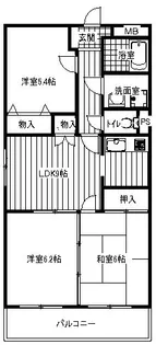 広島県広島市安佐北区深川2【マンション】の間取り