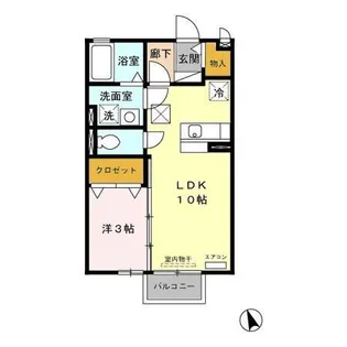 エクレール・コート IIIIII【1階】の間取り