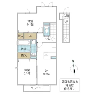 ファセリア B【2階】の間取り