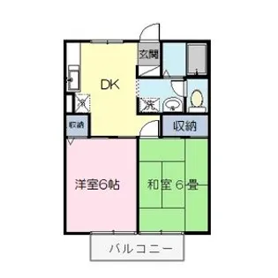 フレンド宝木B【2階】の間取り