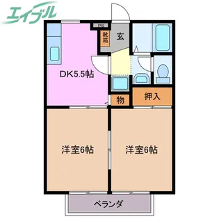 パストラルコート B【1階】の間取り